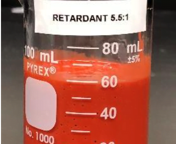 Wildfire suppressant rheology - Mapping viscosity as a function of product mix ratios