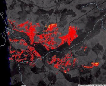 AWIS image of the House River Fire