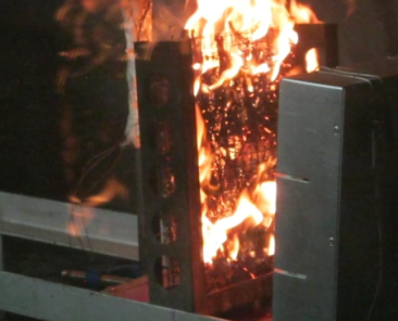 Using a radiant panel to compare wildfire chemicals