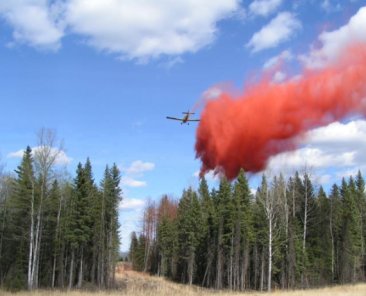 retardant effectiveness on mulch fuel