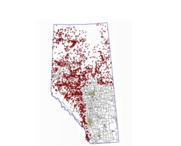 the locations of the 3224 fires